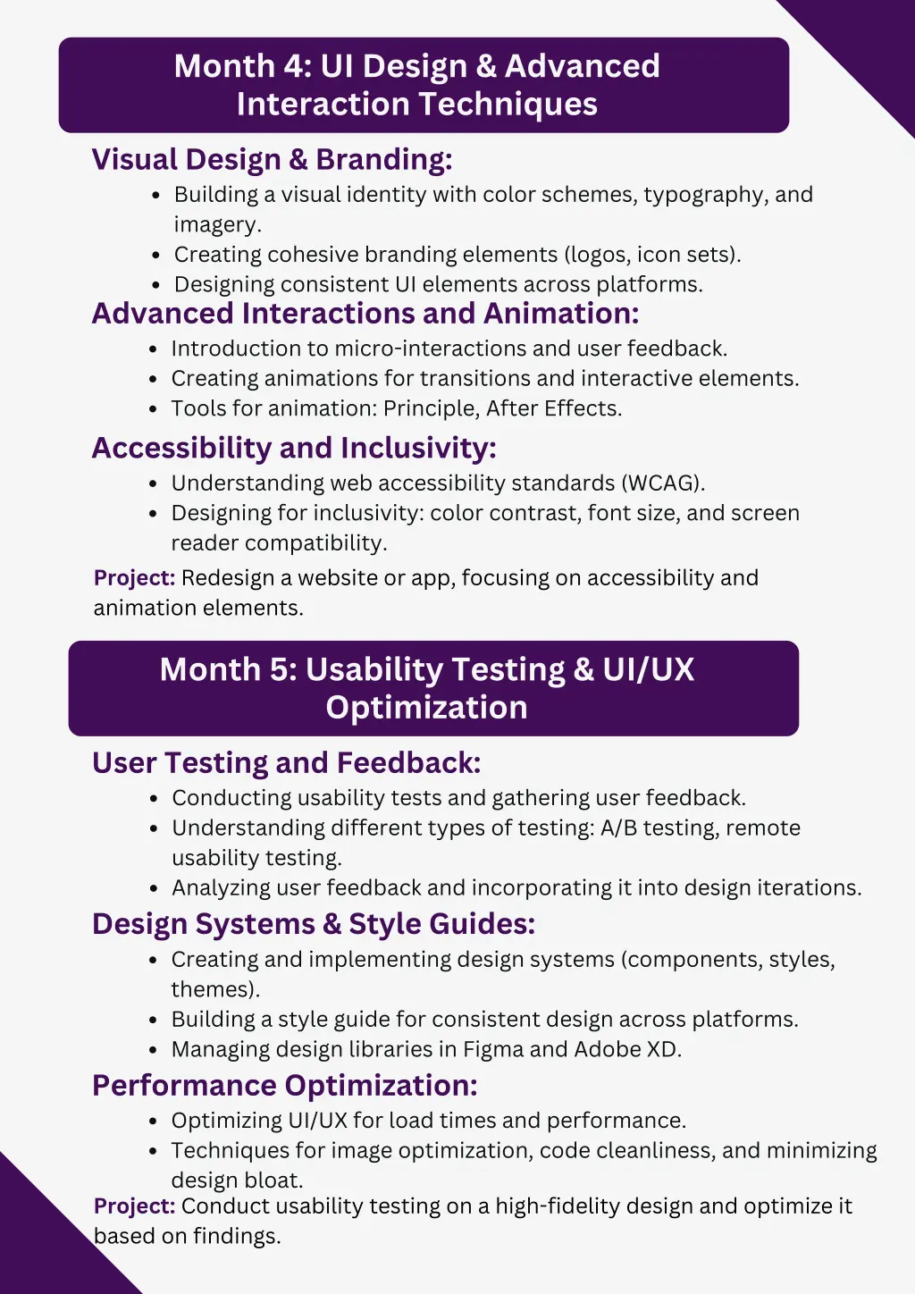 month 4 ui design advanced interaction techniques