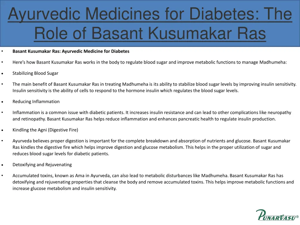 ayurvedic medicines for diabetes the role 2