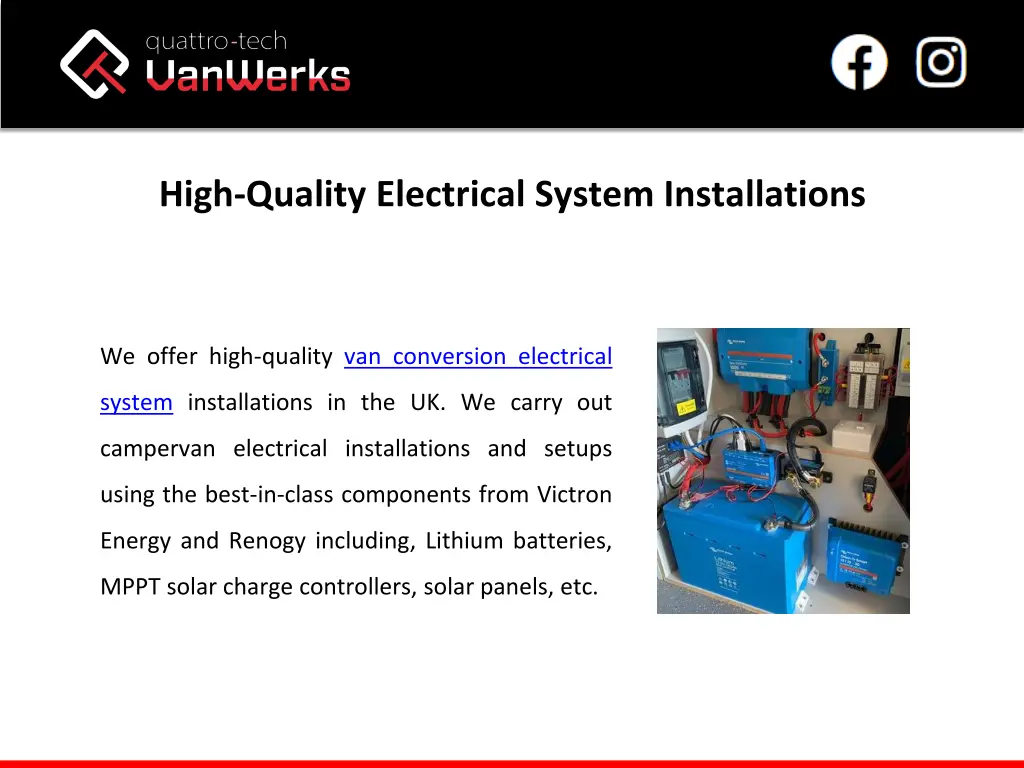 high quality electrical system installations