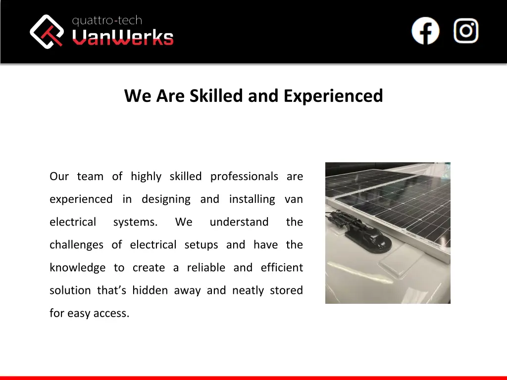 we are skilled and experienced