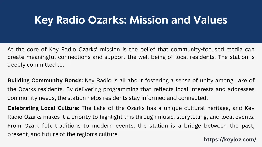 key radio ozarks mission and values