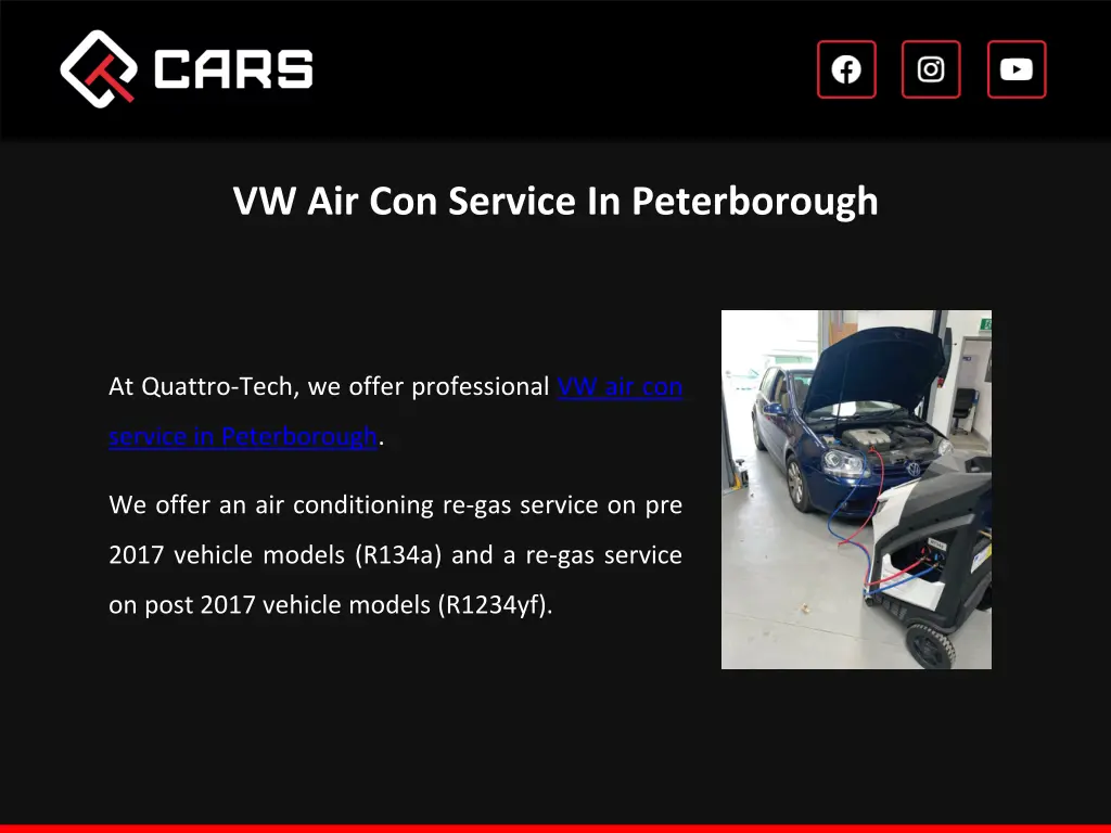 vw air con service in peterborough