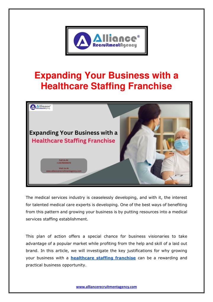 expanding your business with a healthcare