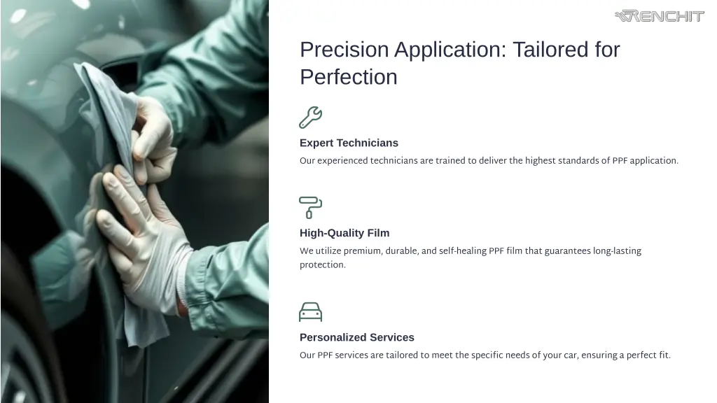 precision application tailored for perfection