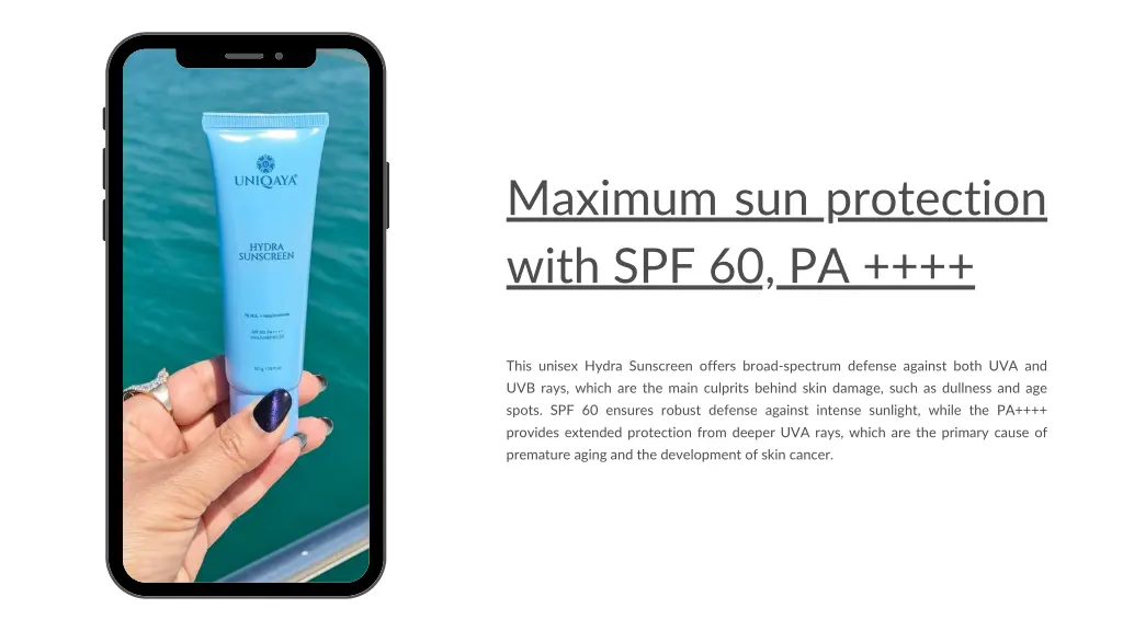 maximum sun protection with spf 60 pa