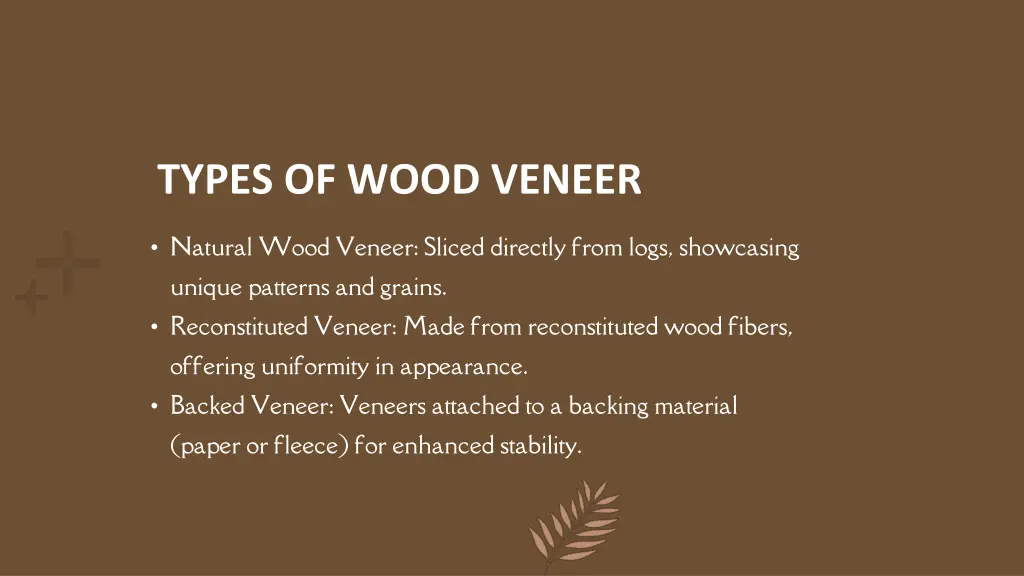 types of wood veneer