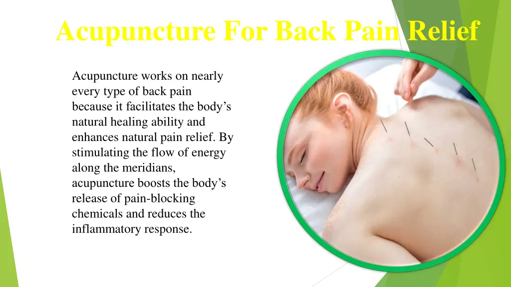 acupuncture for back pain relief