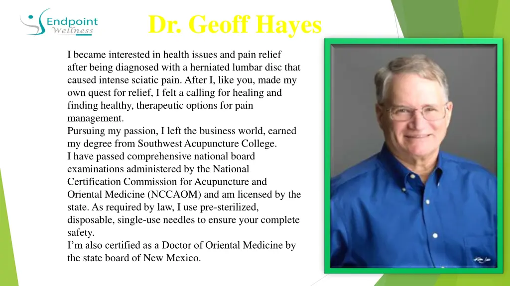 dr geoff hayes