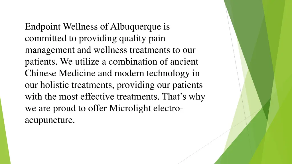 endpoint wellness of albuquerque is committed