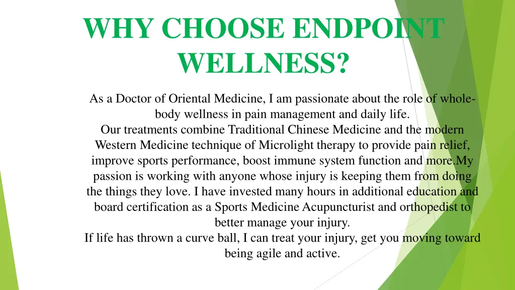 why choose endpoint wellness