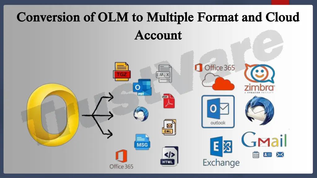 conversion of olm to multiple format and cloud