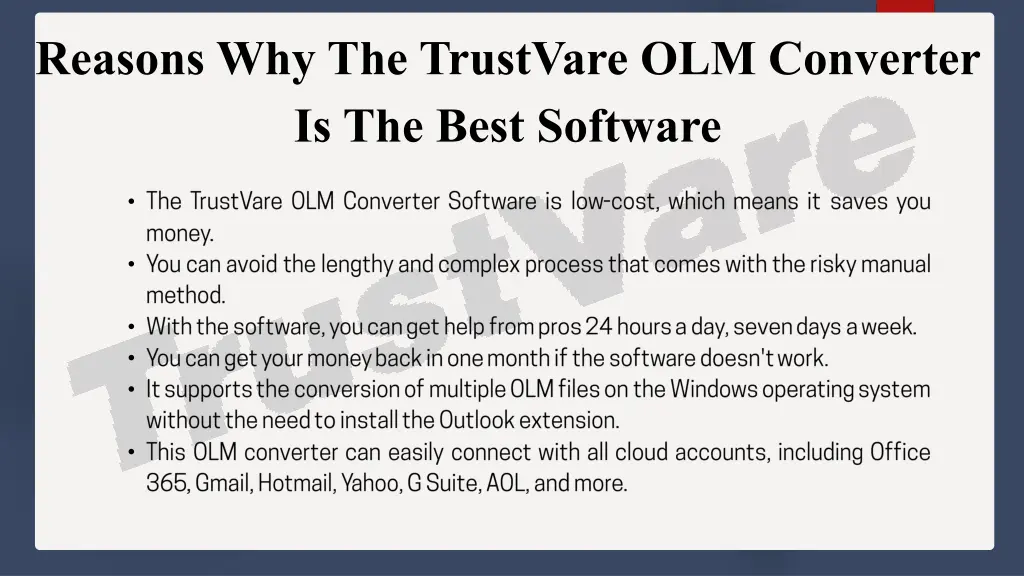 reasons why the trustvare olm converter