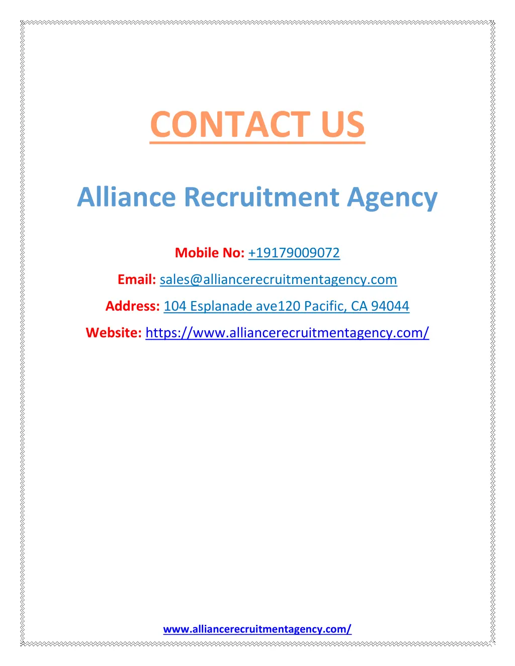 contact us