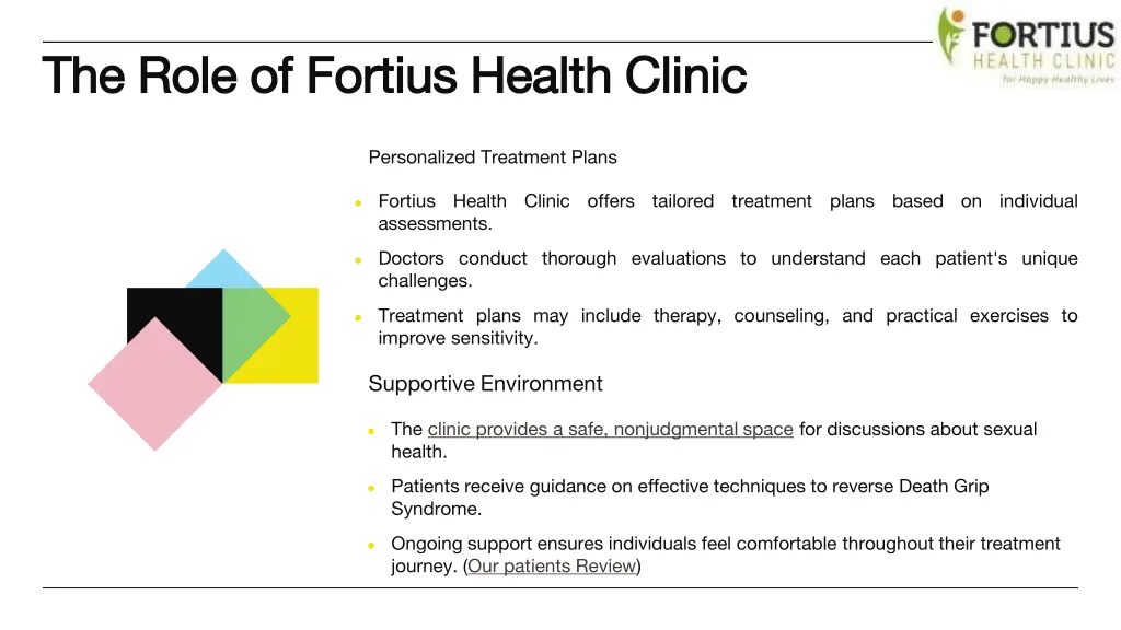 the role of fortius health clinic the role