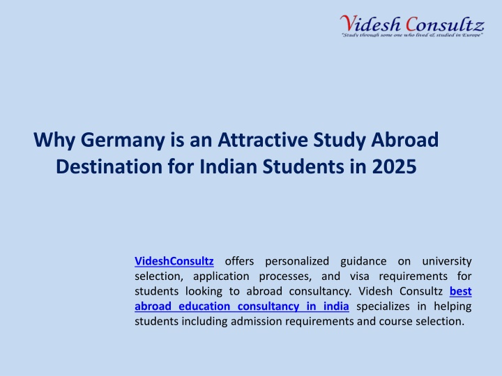 why germany is an attractive study abroad