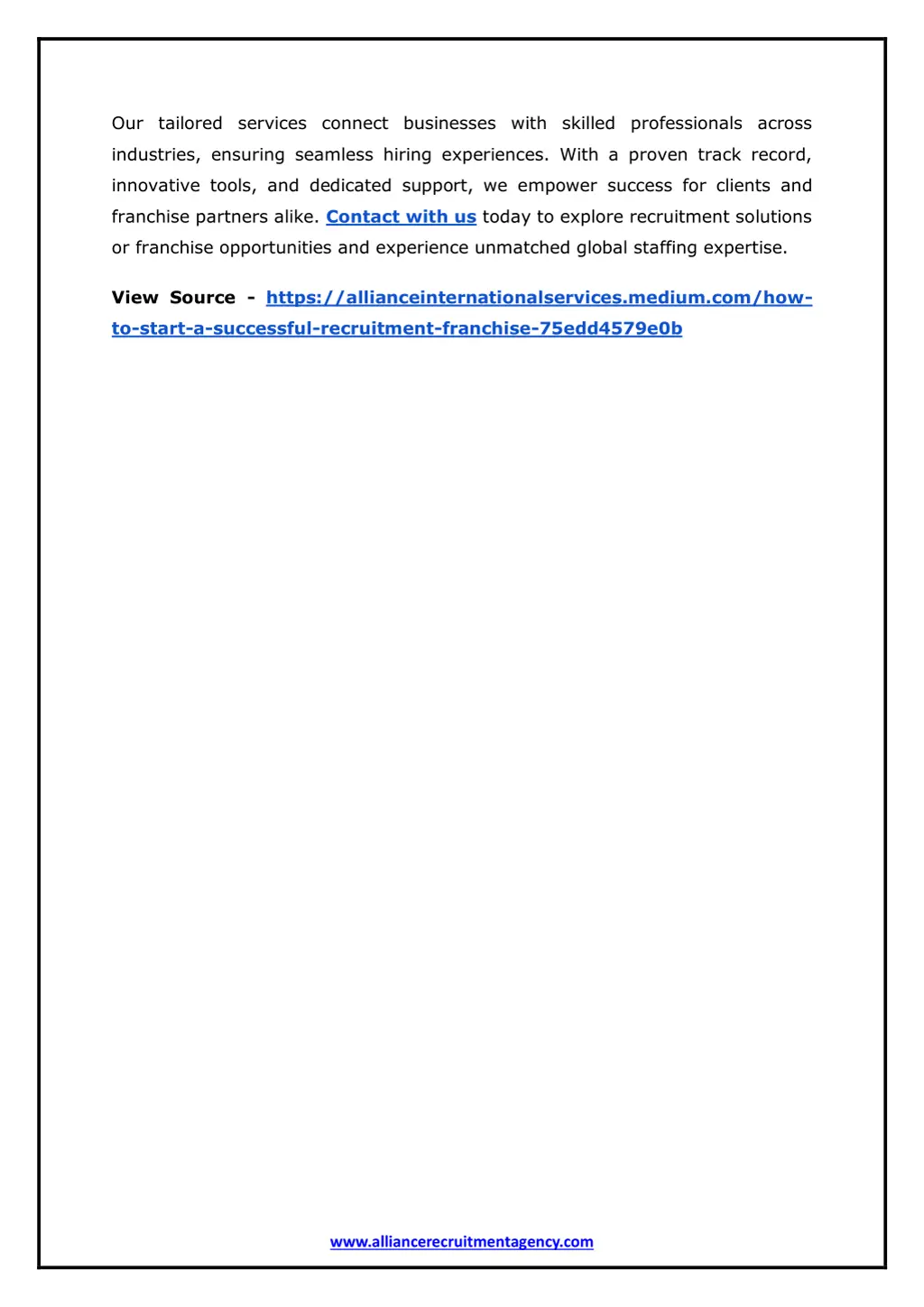 our tailored services connect businesses with