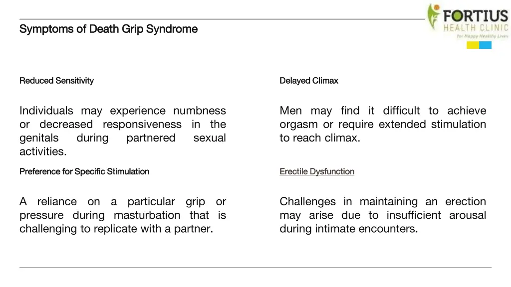 symptoms of death grip syndrome symptoms of death