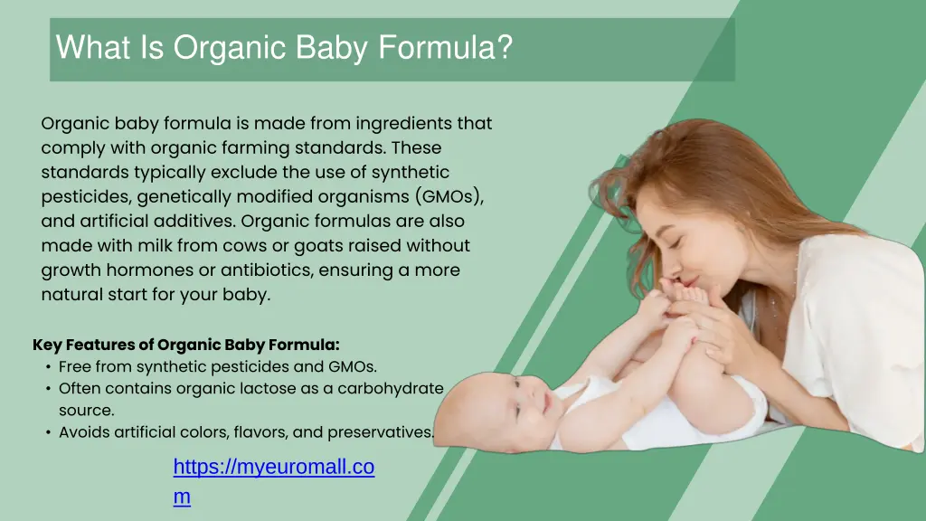 what is organic baby formula