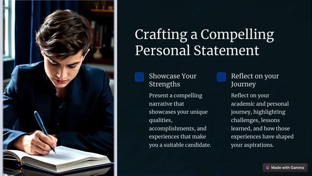 crafting a compelling personal statement