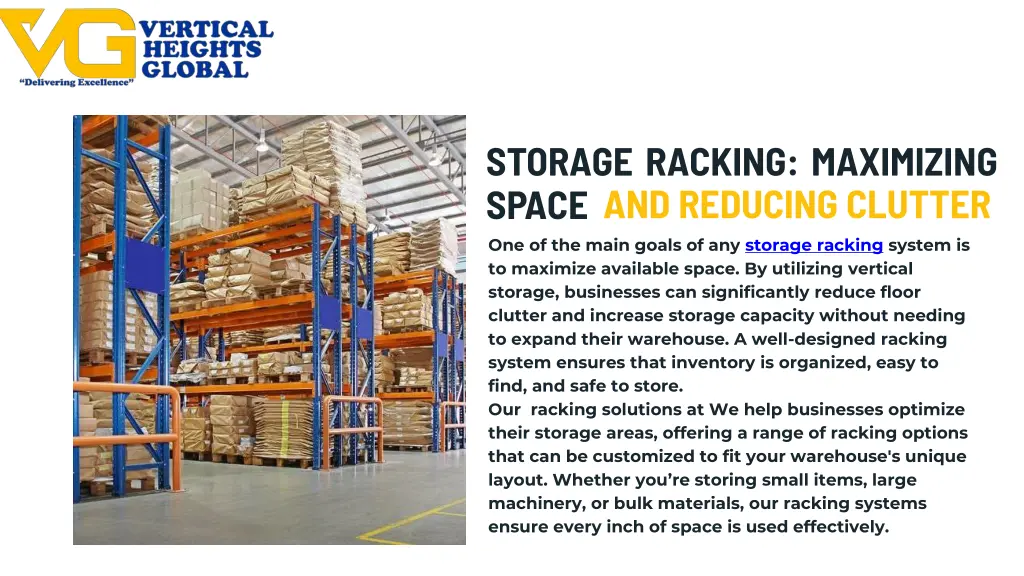 storage racking maximizing space and reducing