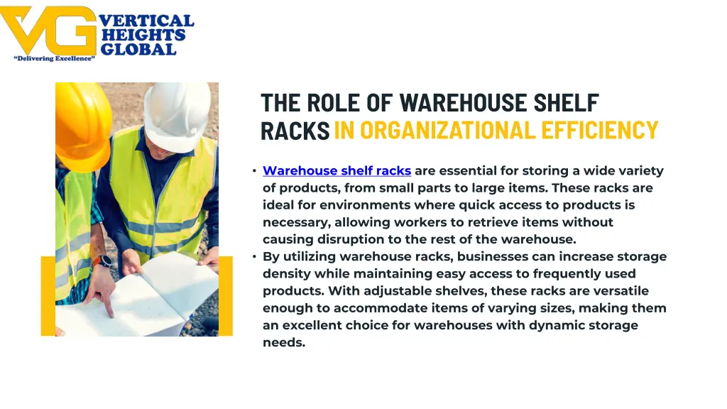 the role of warehouse shelf racks