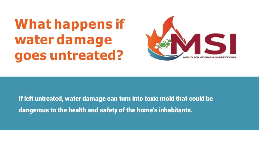 what happens if water damage goes untreated