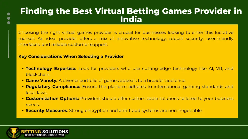 finding the best virtual betting games provider