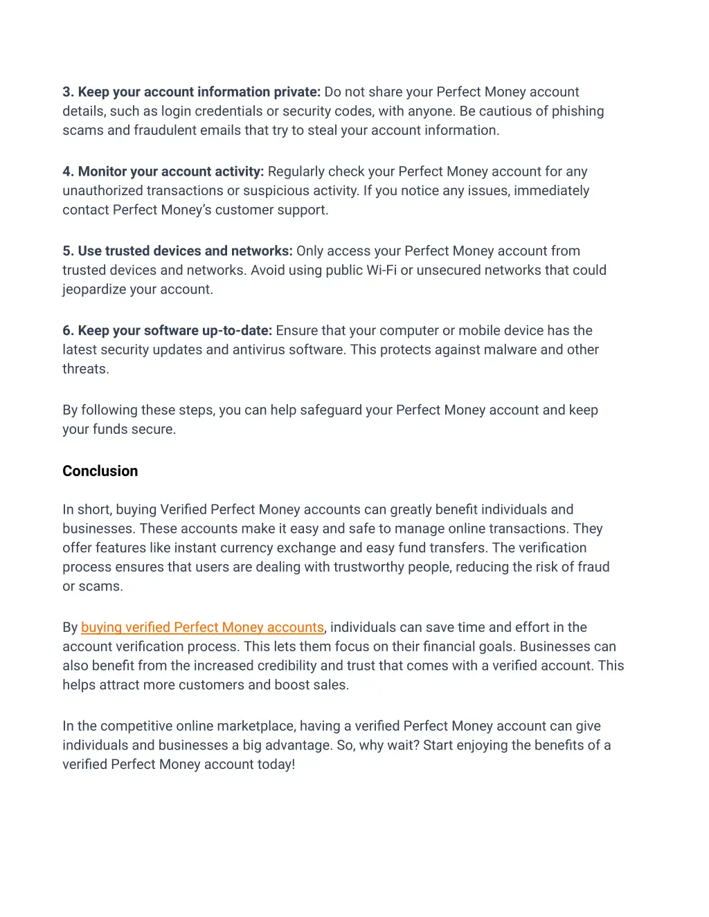 3 keep your account information private