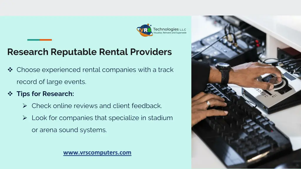 research reputable rental providers