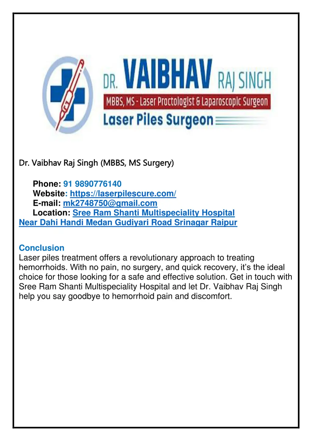 dr vaibhav raj singh dr vaibhav raj singh mbbs