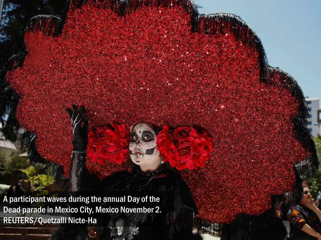 a participant waves during the annual