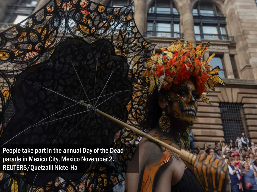 people take part in the annual day of the dead