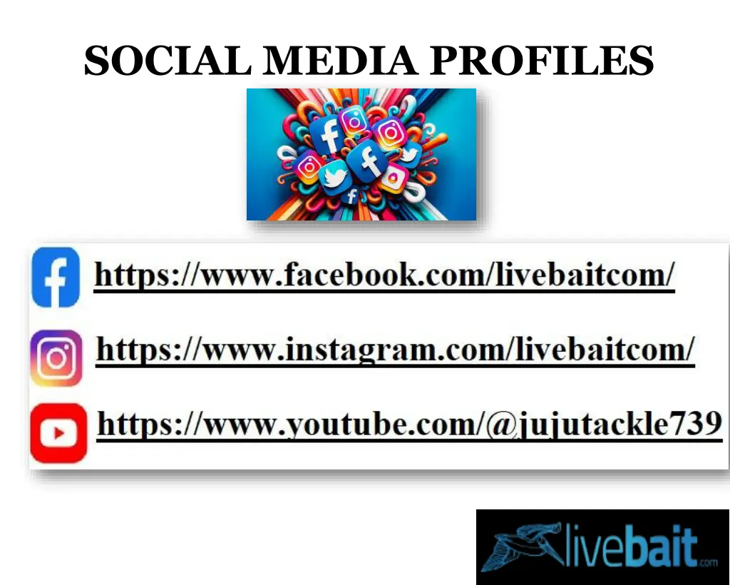 social media profiles