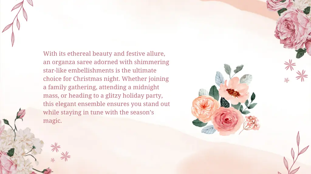 with its ethereal beauty and festive allure