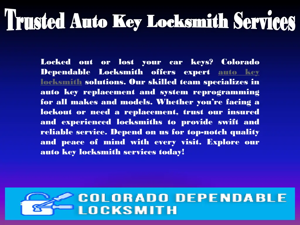 trusted auto key locksmith services 3