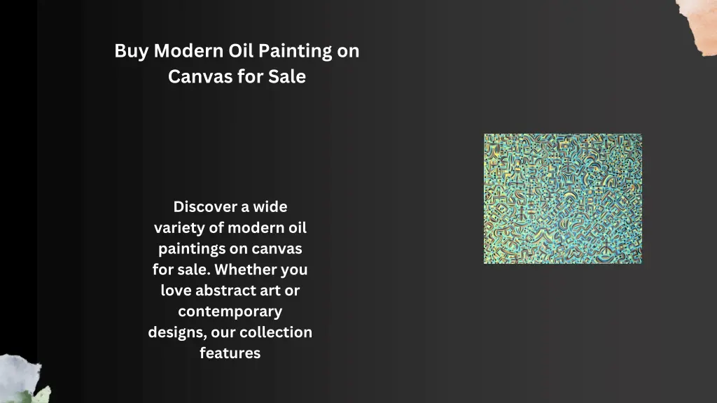 buy modern oil painting on canvas for sale