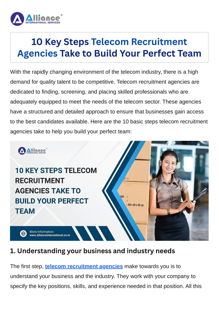 10 key steps telecom recruitment agencies take