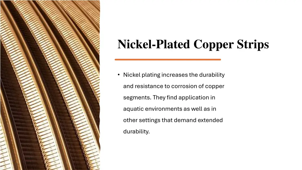 nickel plated copper strips