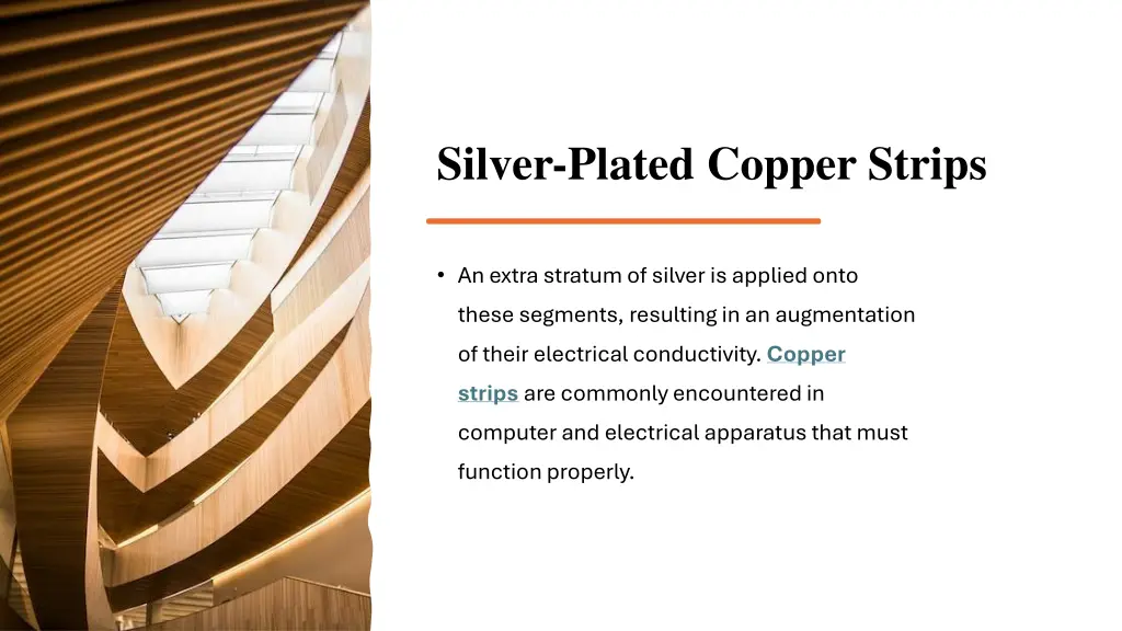 silver plated copper strips