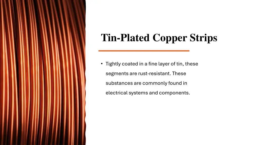 tin plated copper strips