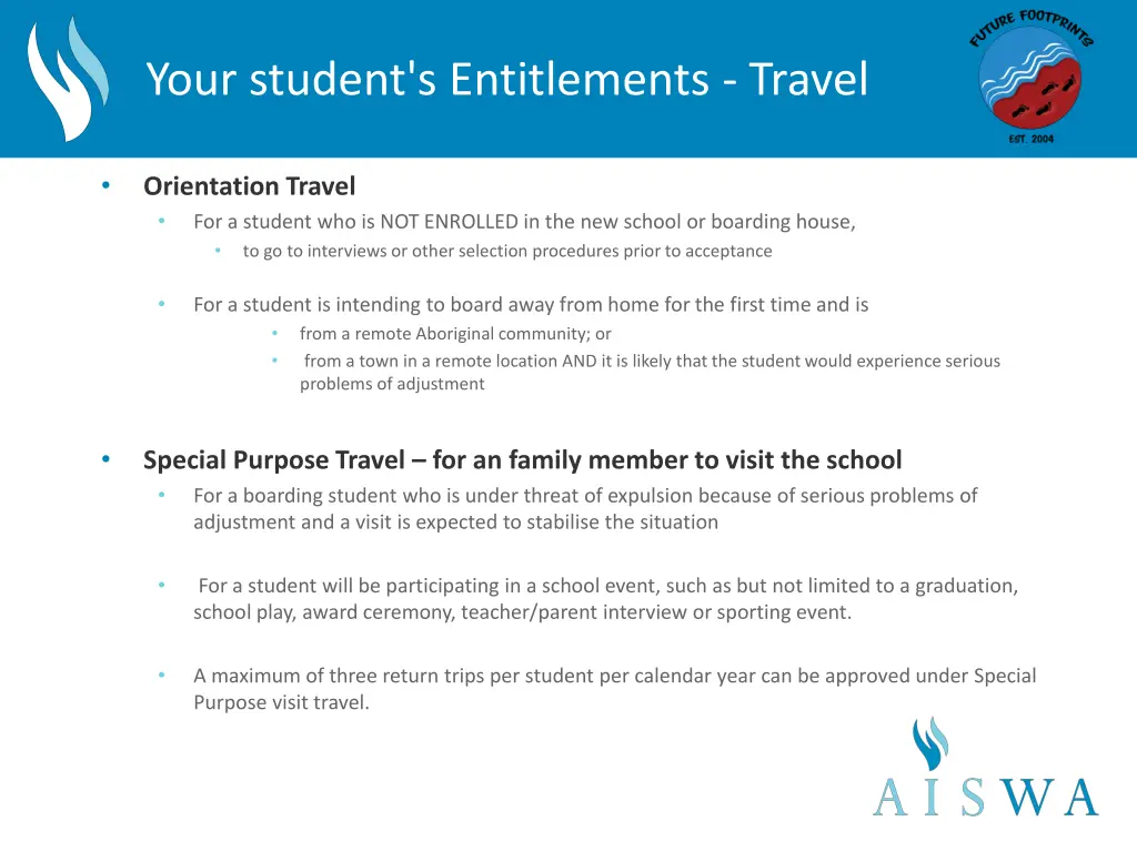 your student s entitlements travel 2