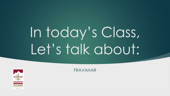 in today s class let s talk about