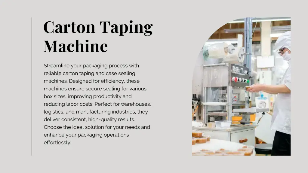 carton taping machine