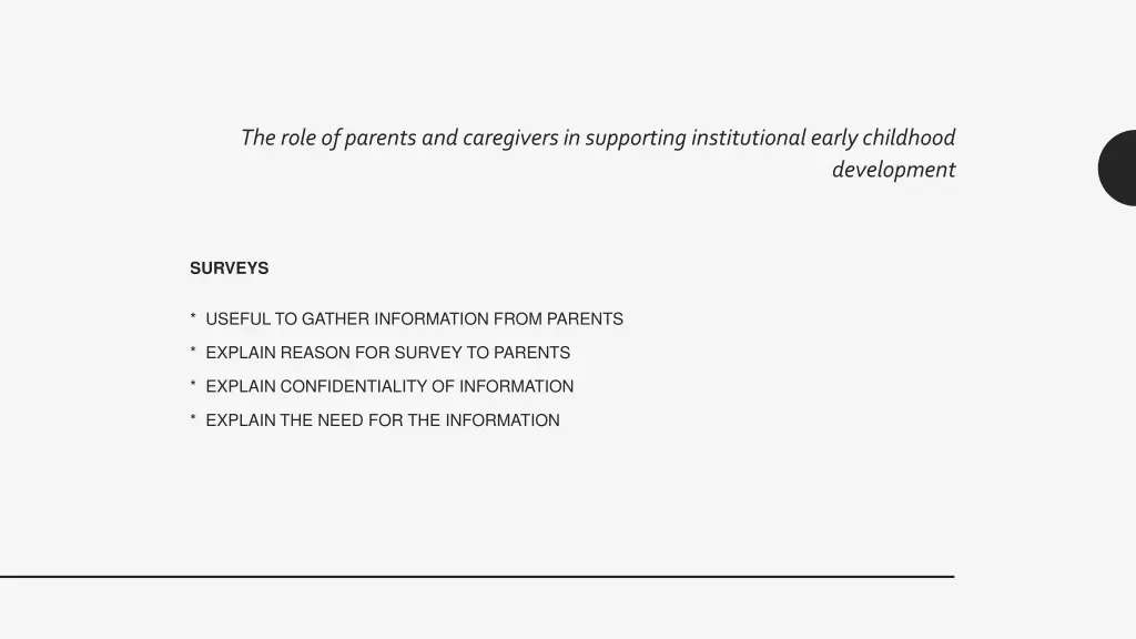 the role of parents and caregivers in supporting 10