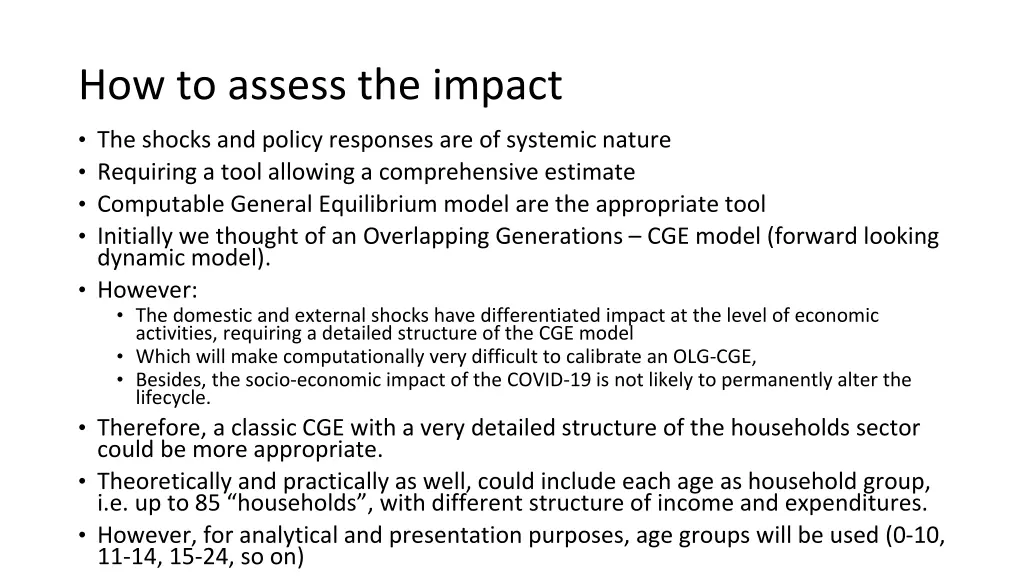 how to assess the impact