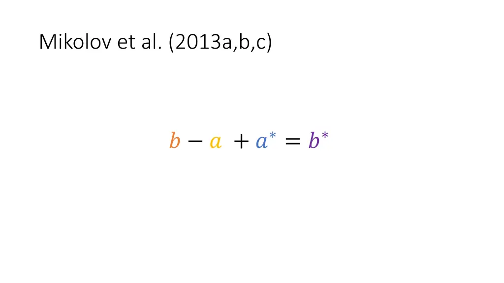 mikolov et al 2013a b c 5