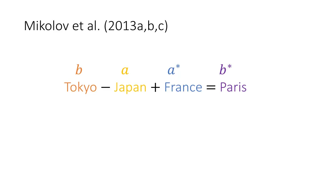 mikolov et al 2013a b c 7