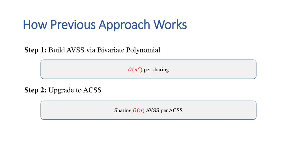 how previous approach works how previous approach 6