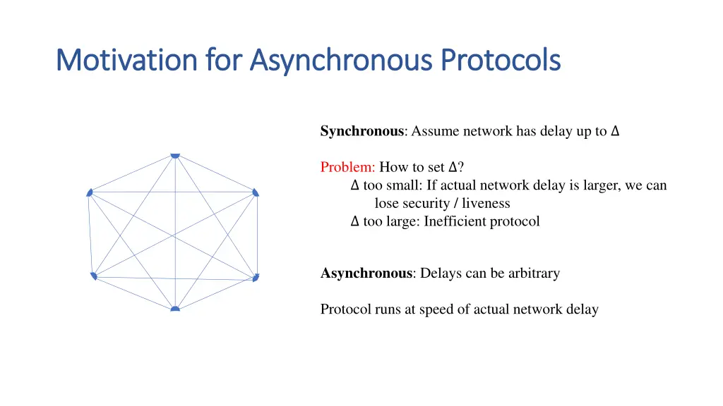 motivation for asynchronous protocols motivation 2