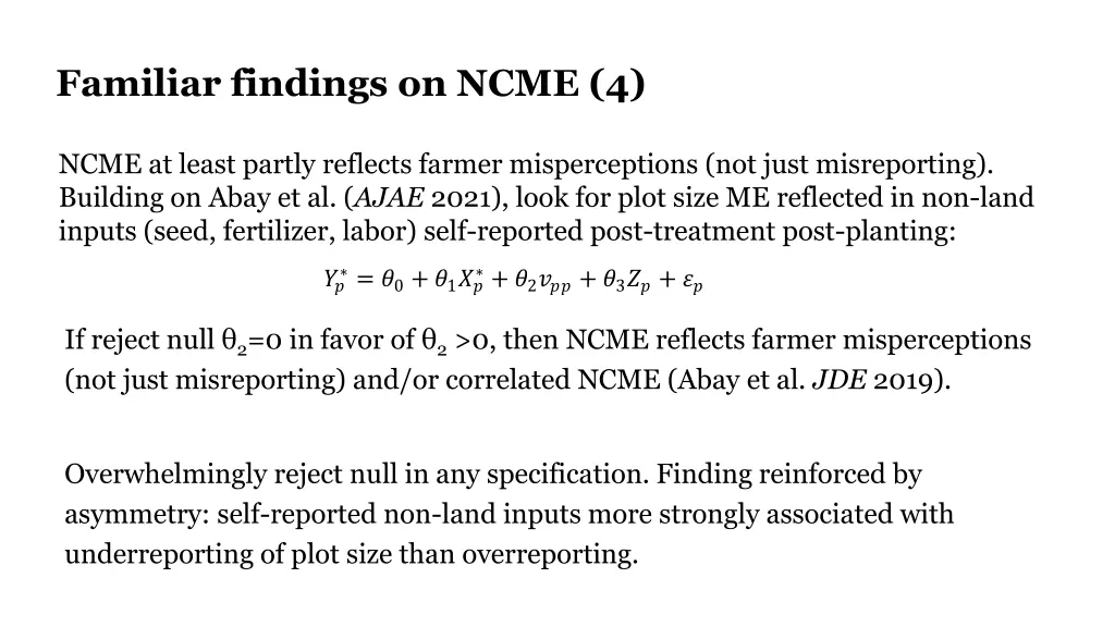 familiar findings on ncme 4